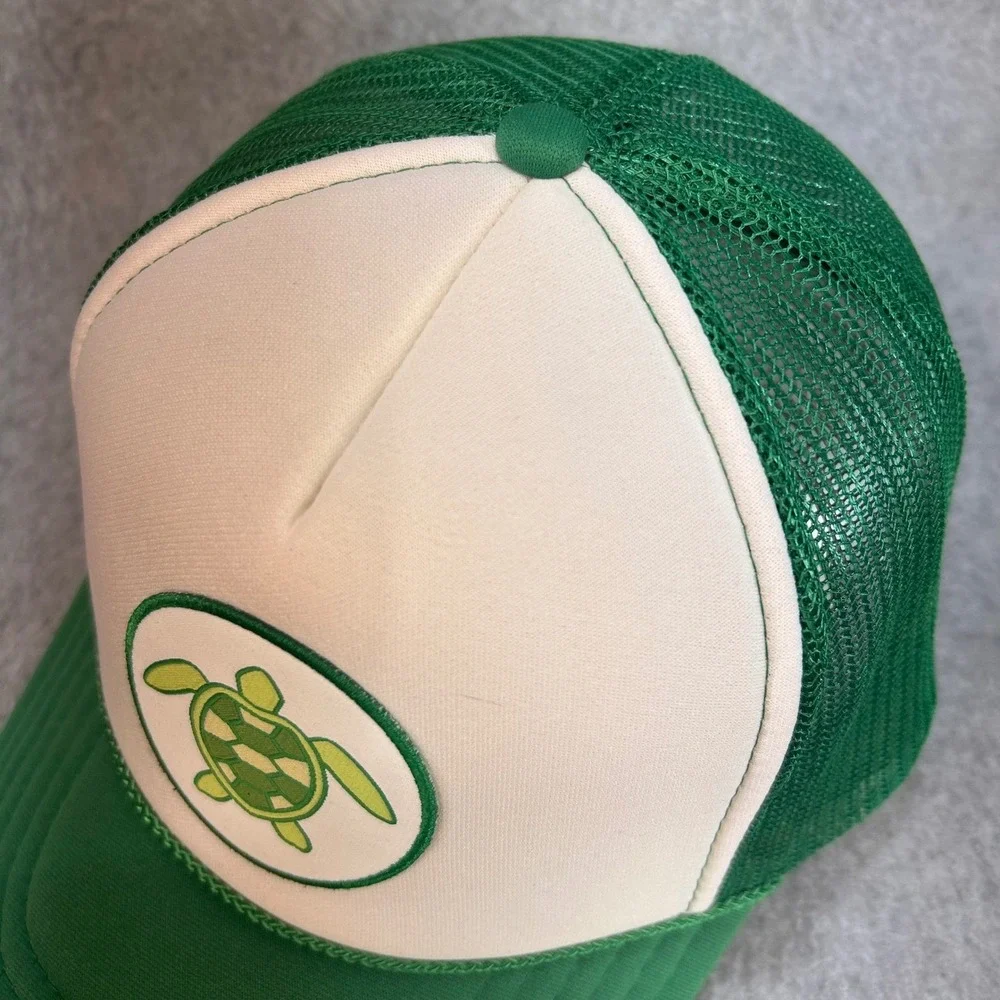 Sea Turtle Patch Mens Green OTTO Trucker Hat Mesh Snapback OSFM